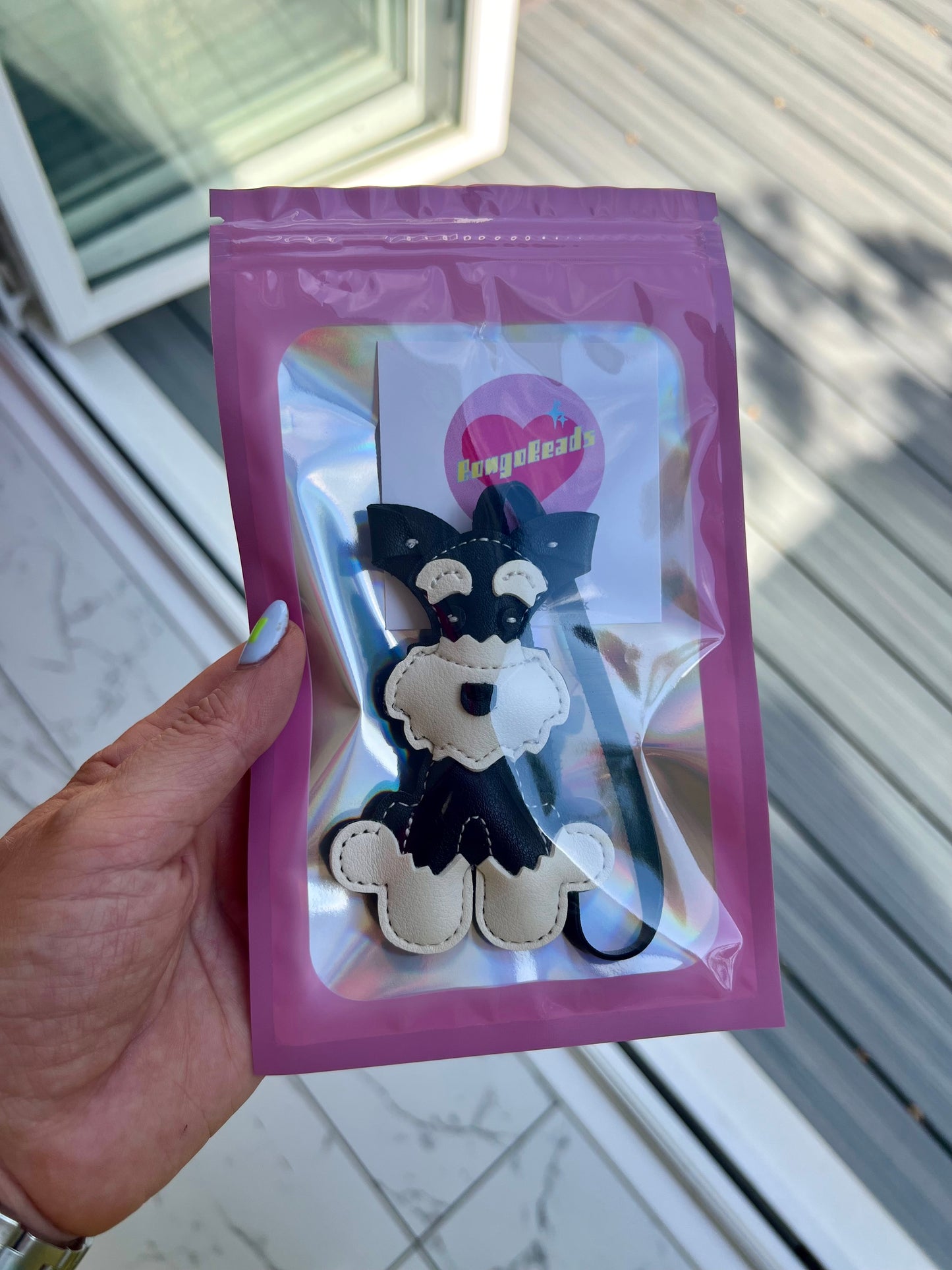 Black Schnauzer Bag Charm