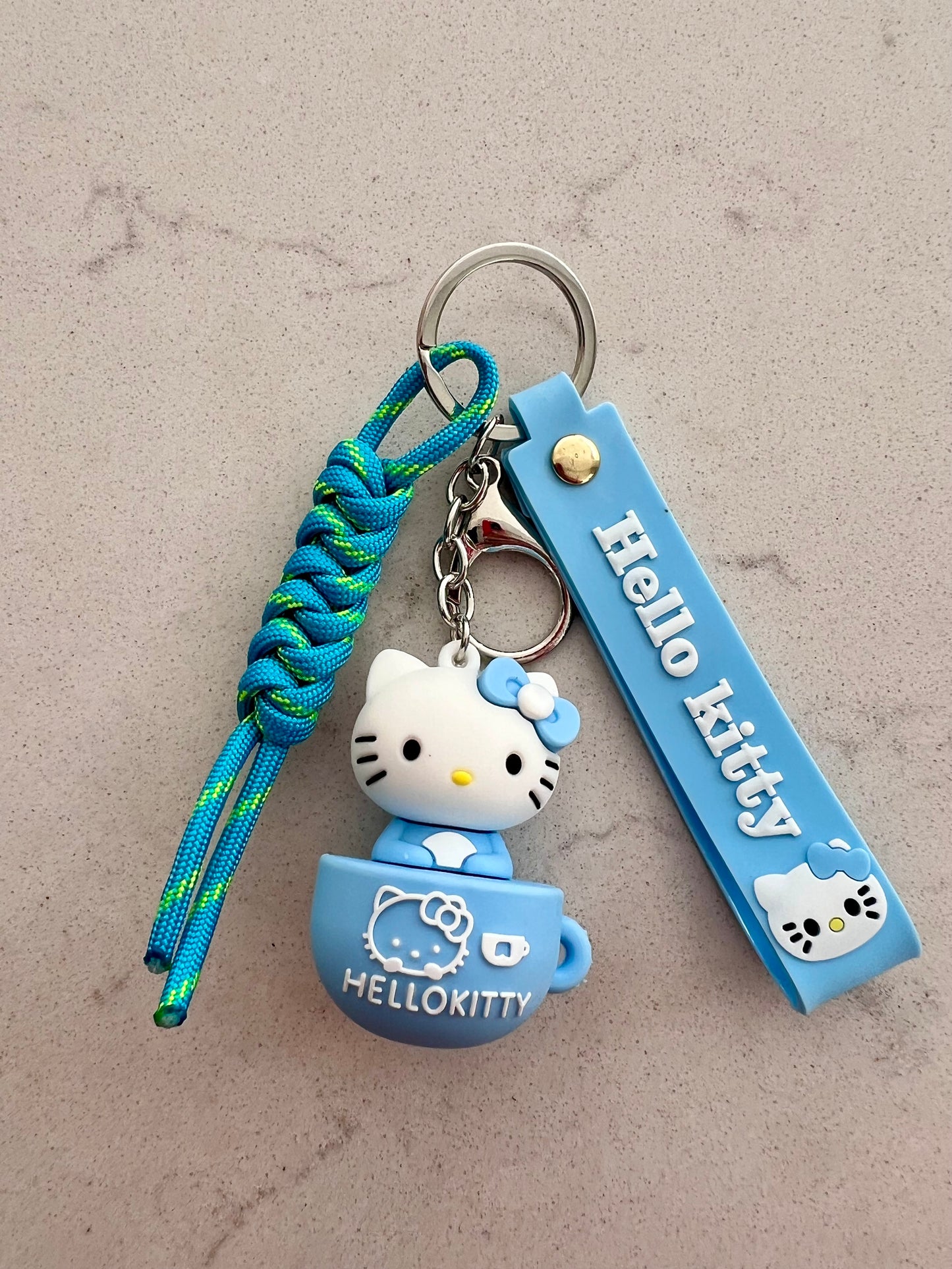 Blue Hello Kitty Bag Charm