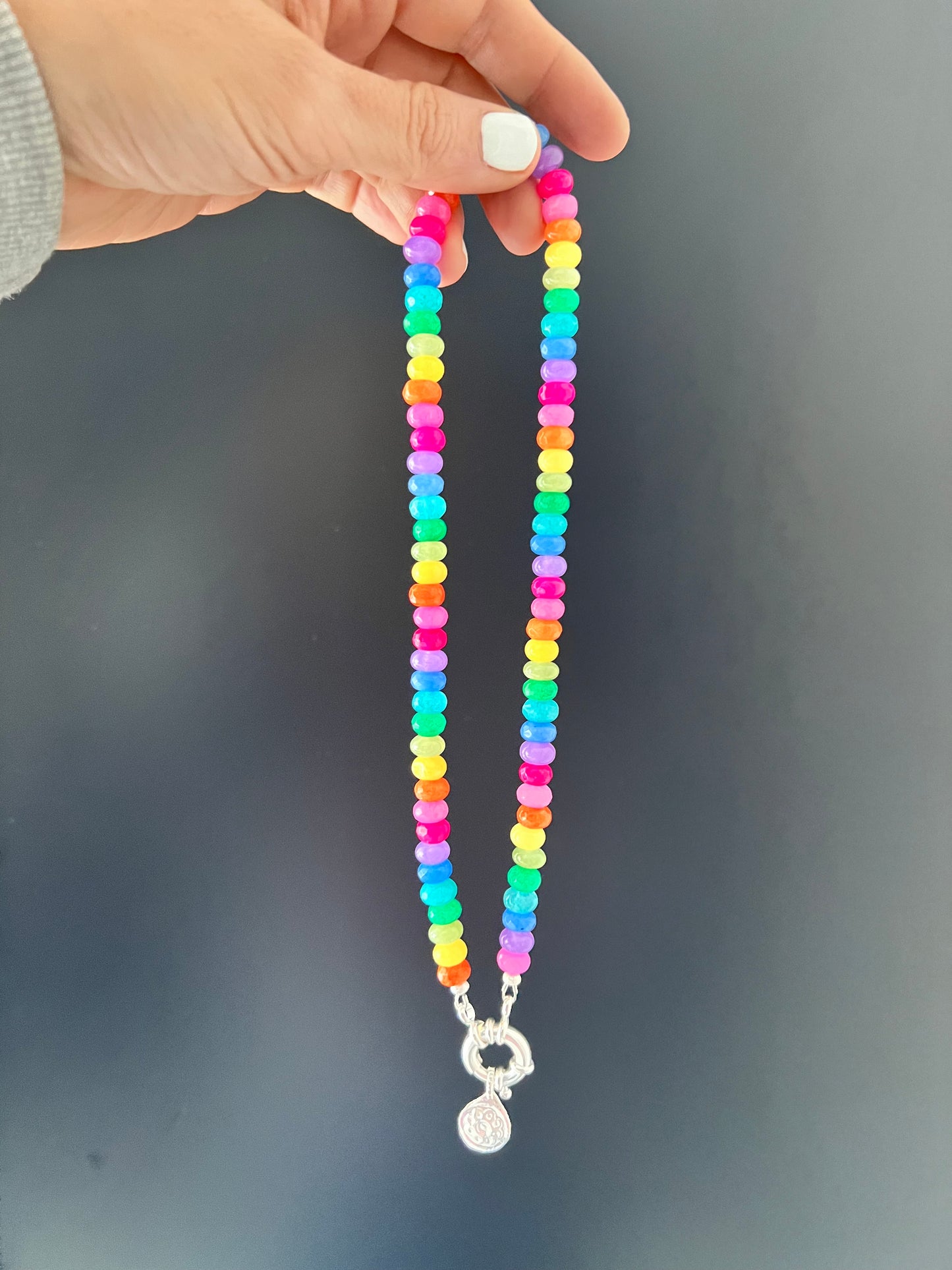 Disco Candy Gemstone Necklace