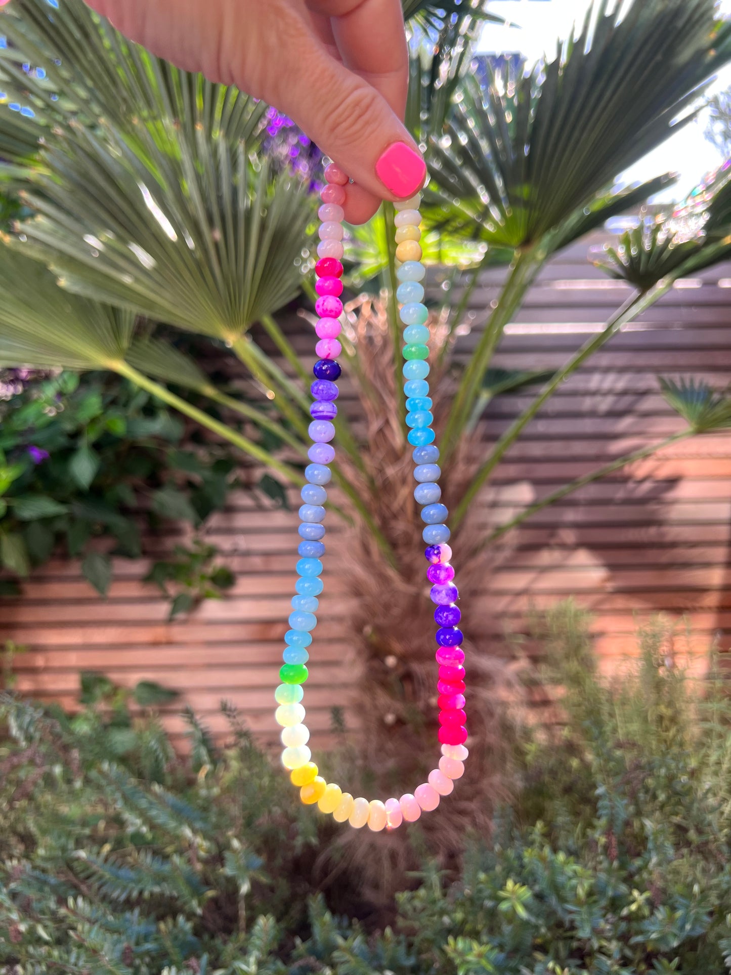 Opal Fruits Gemstone Necklace 🍭🍬