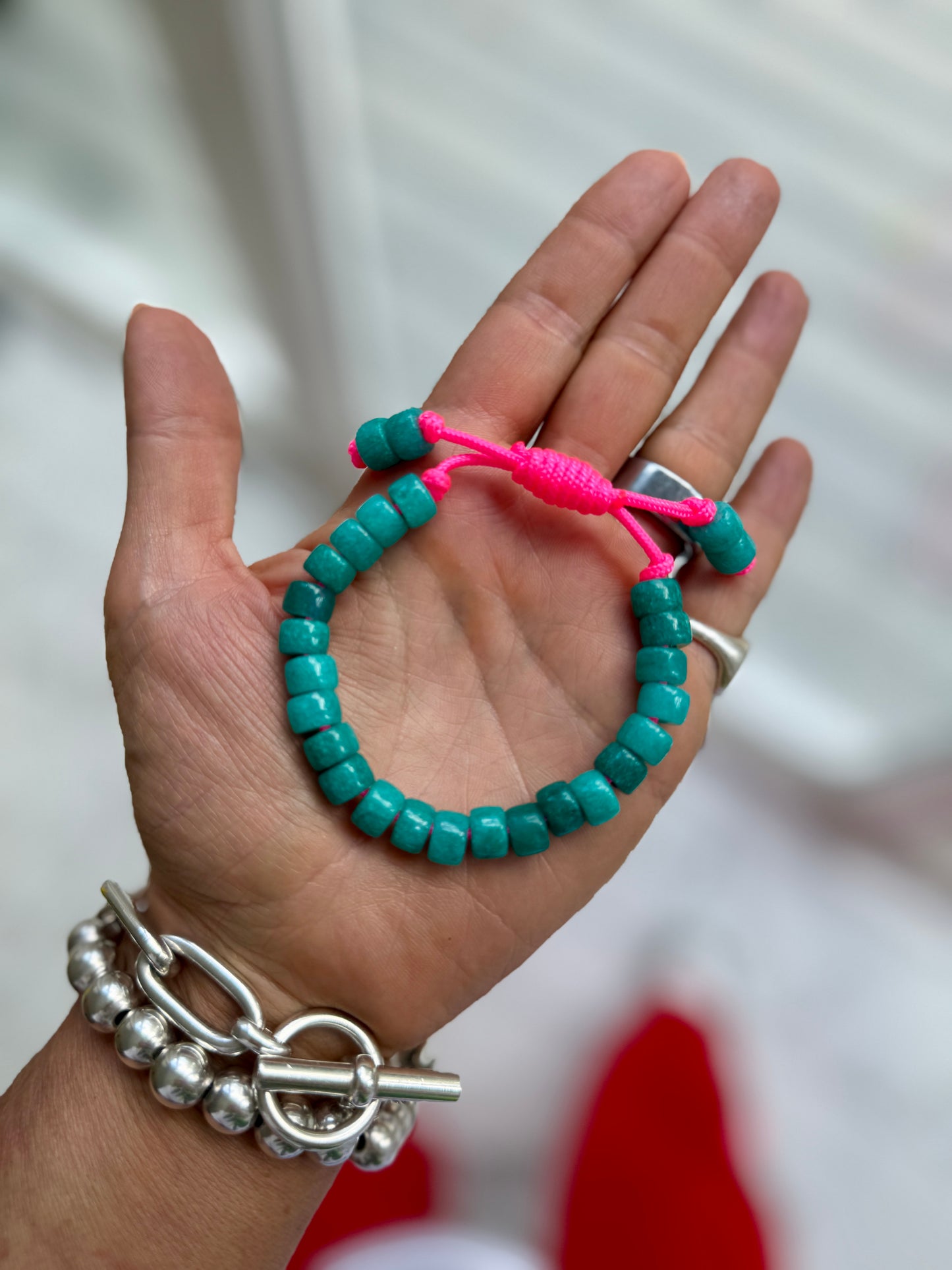 Teal Jade Forte Gemstone Bracelet