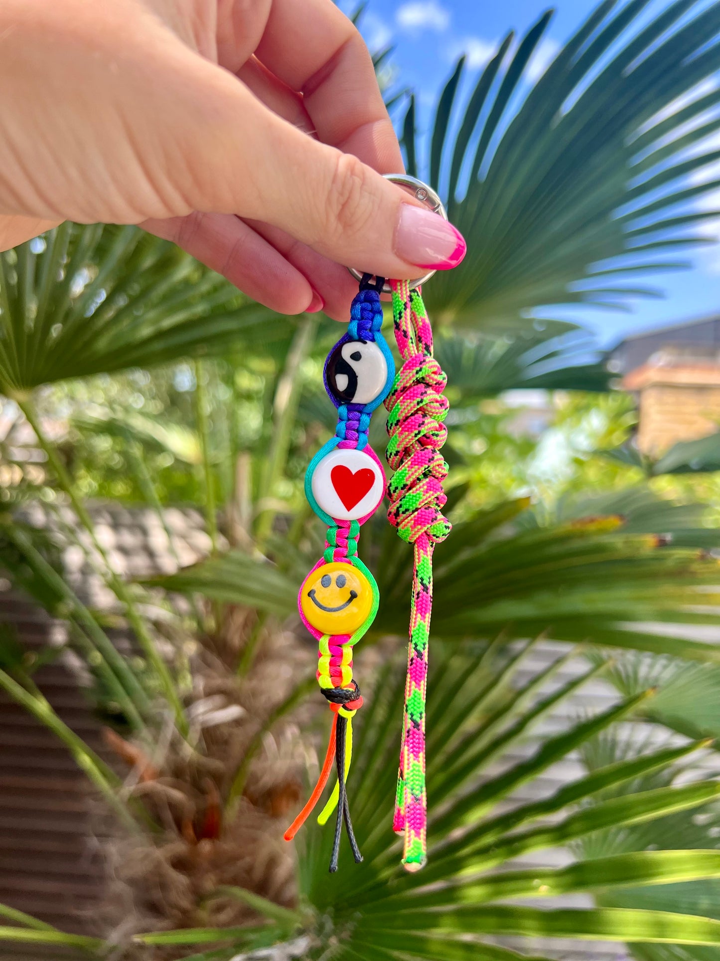 Peace, Love & Happiness Bag Charm 4