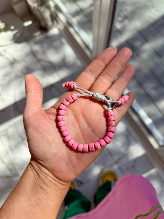 Pink Jasper Gemstone Bracelet
