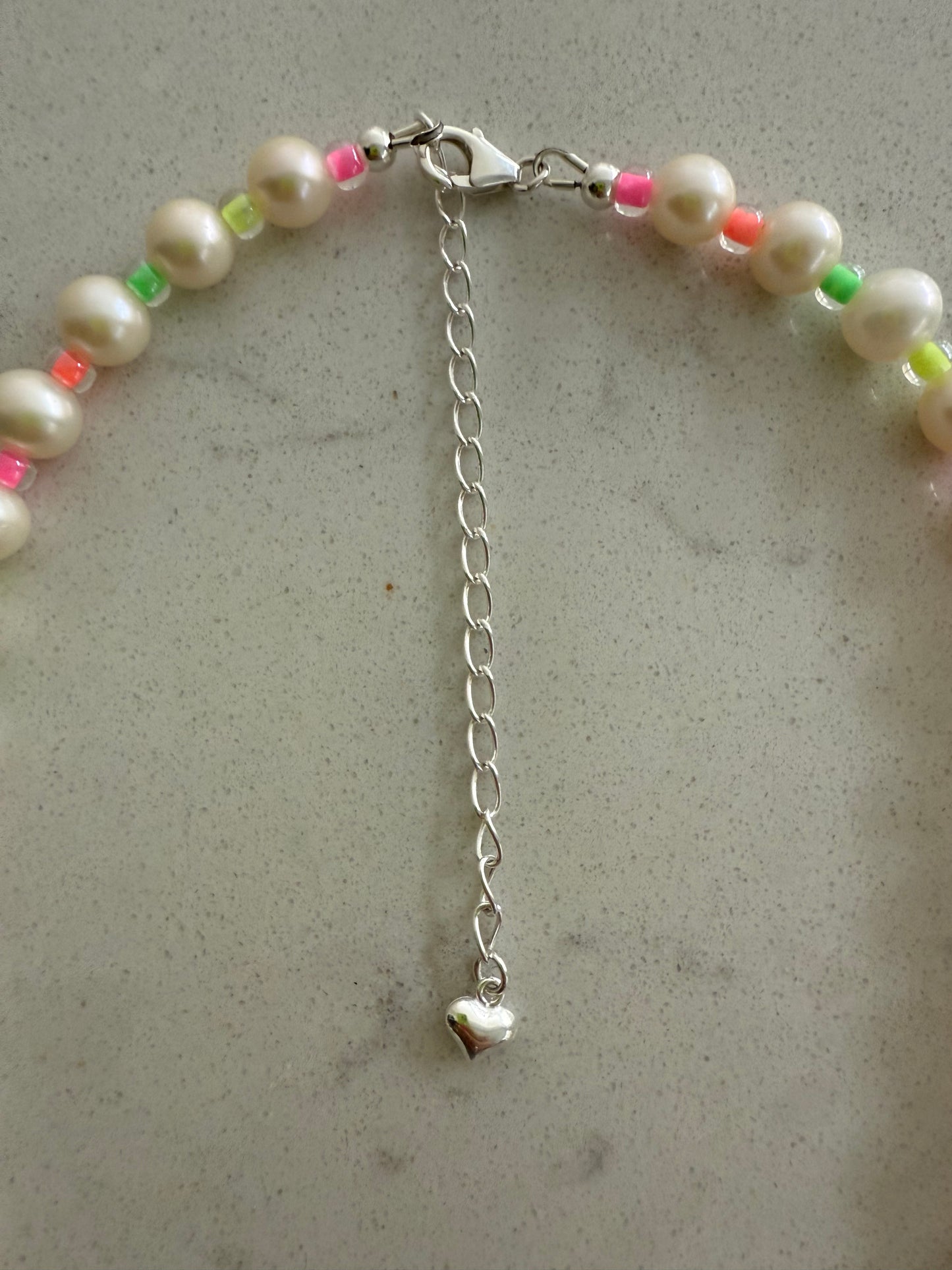 Neon Freshwater Pearl Necklace