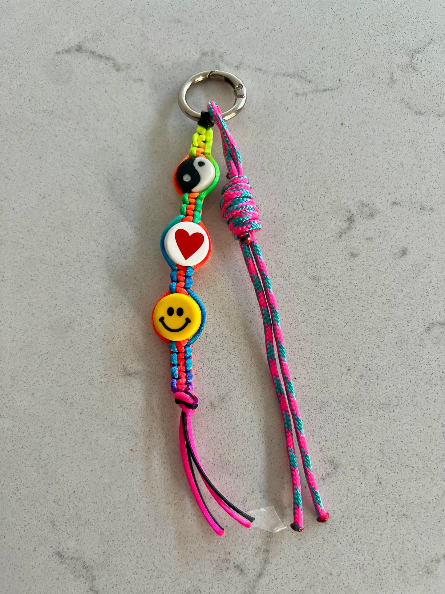 Peace, Love & Happiness Bag Charm 3