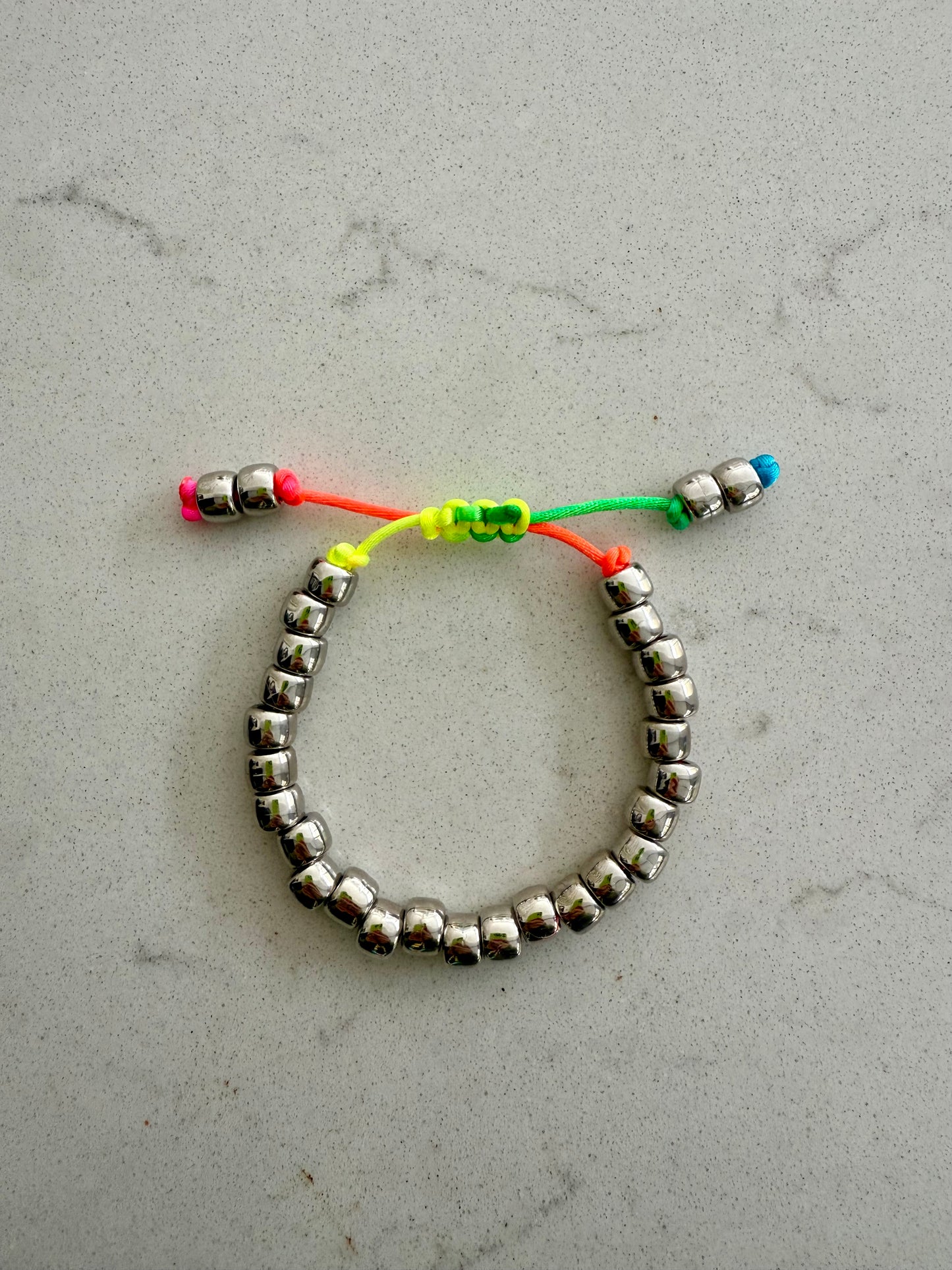 Silver Beaded Bracelet 2.0