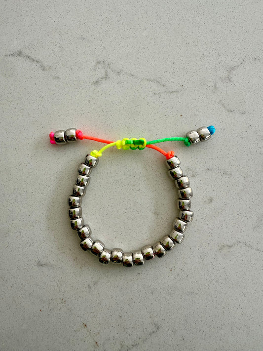 Silver Beaded Bracelet 2.0