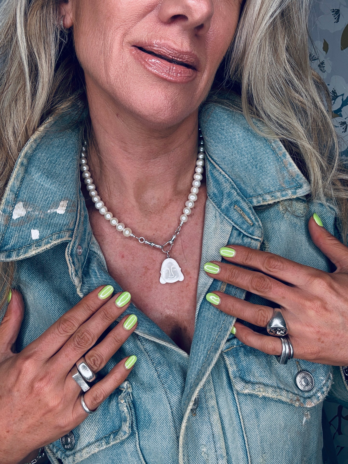 Pearl Necklace with Double Albert Clasp