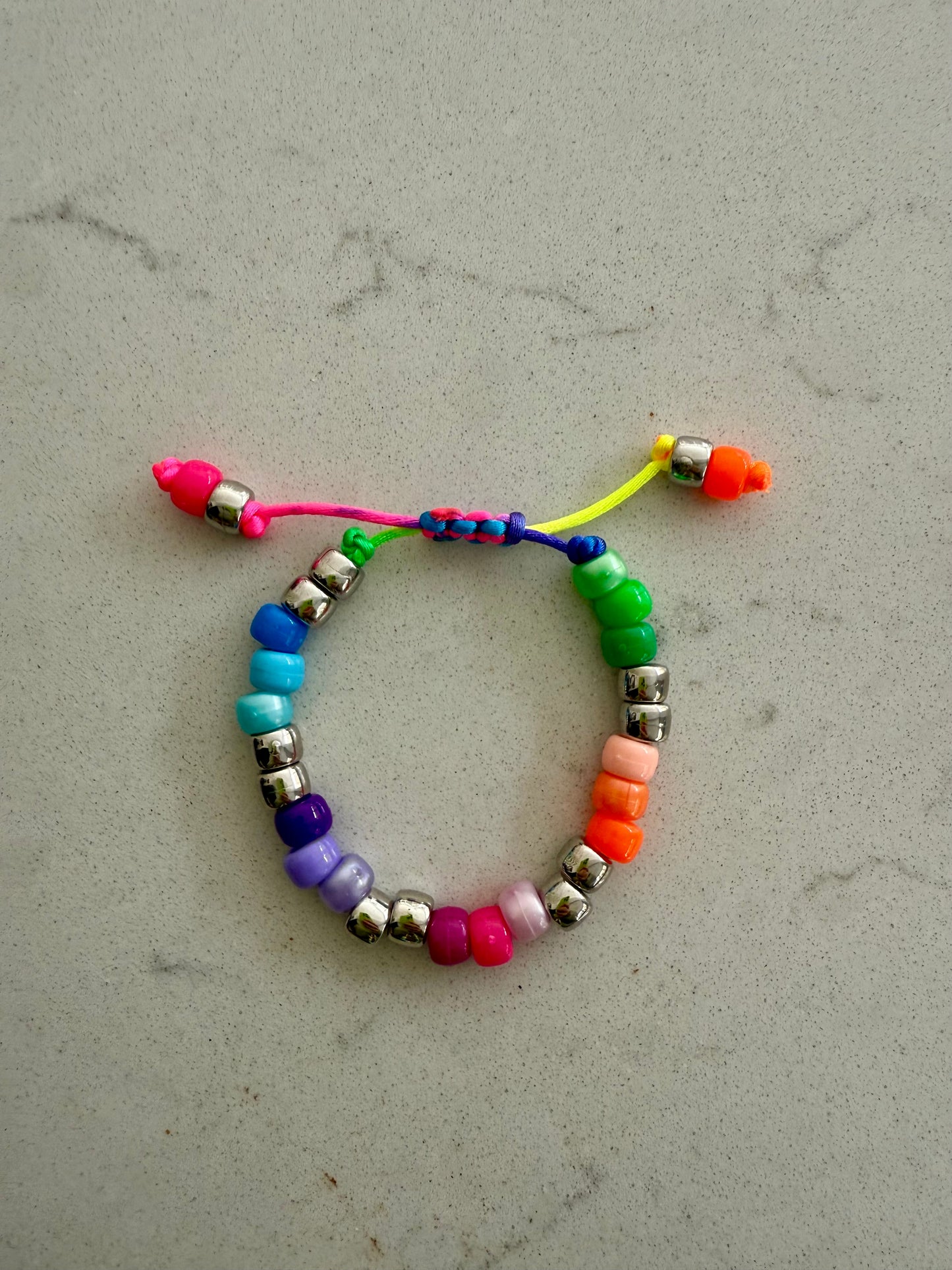 Rainbow Bling Beaded Bracelet 2.0