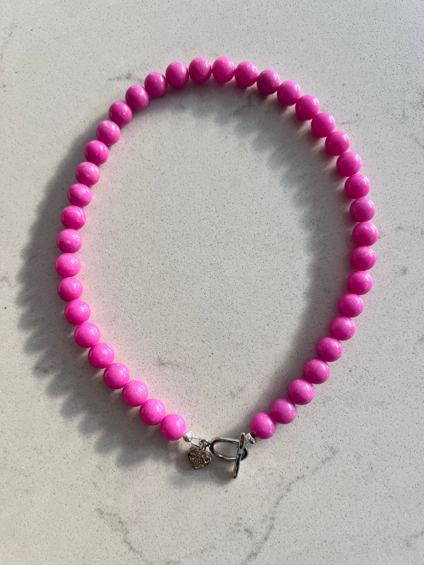 Pink Jade Semi-Precious Necklace 💕