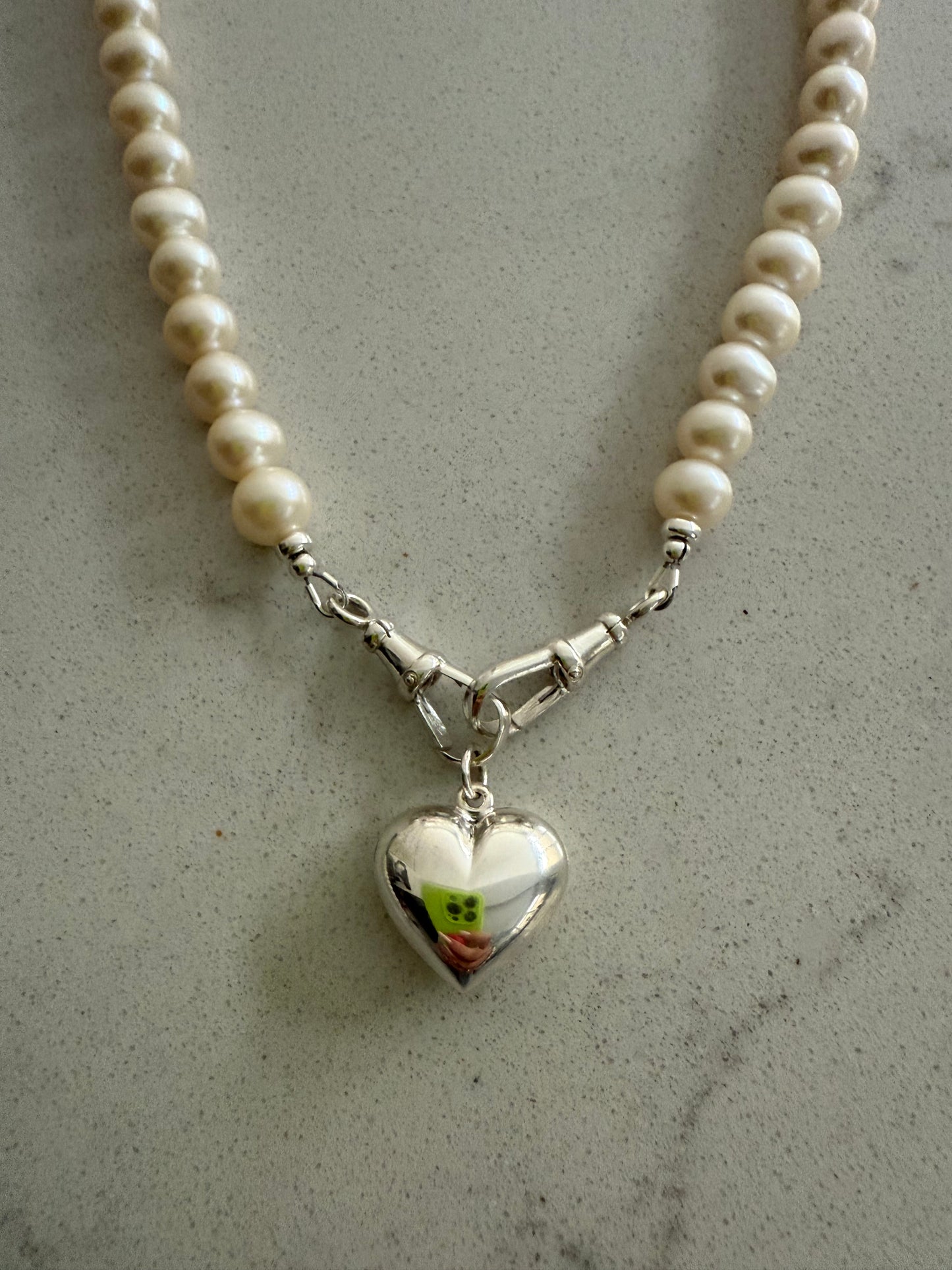 Pearl Necklace with Double Albert Clasp
