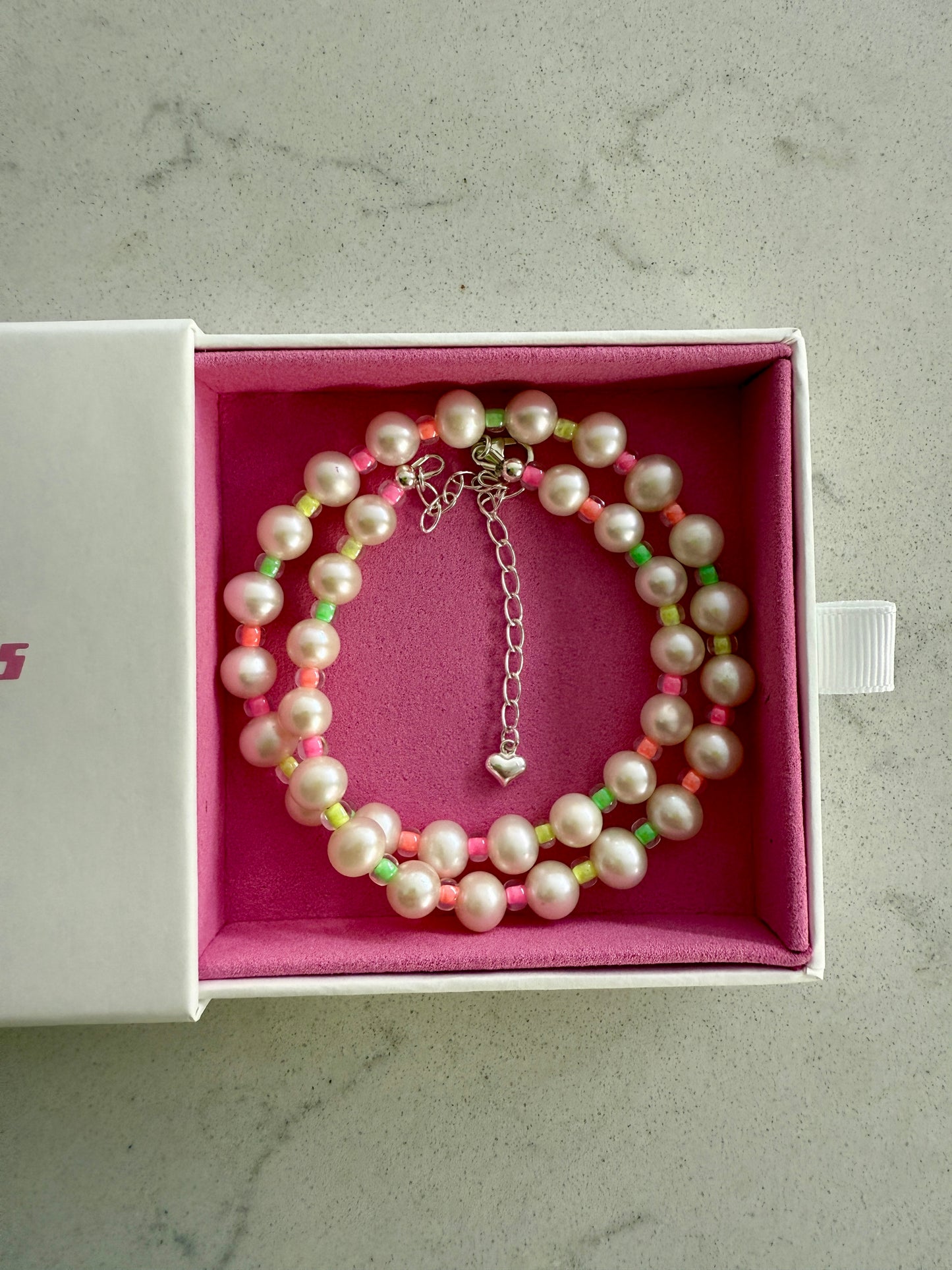 Neon Freshwater Pearl Necklace