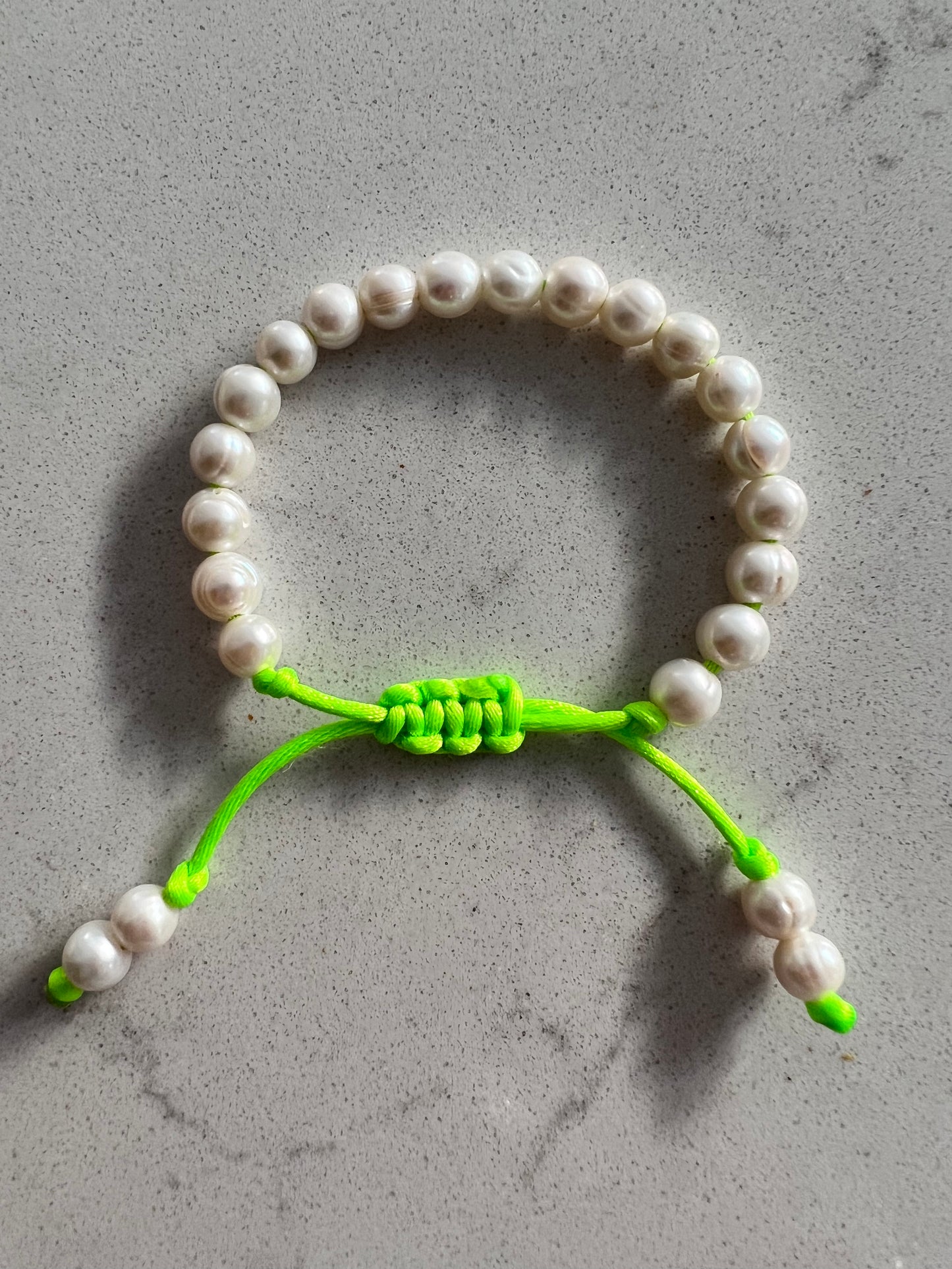 Neon Freshwater Pearl Bracelet