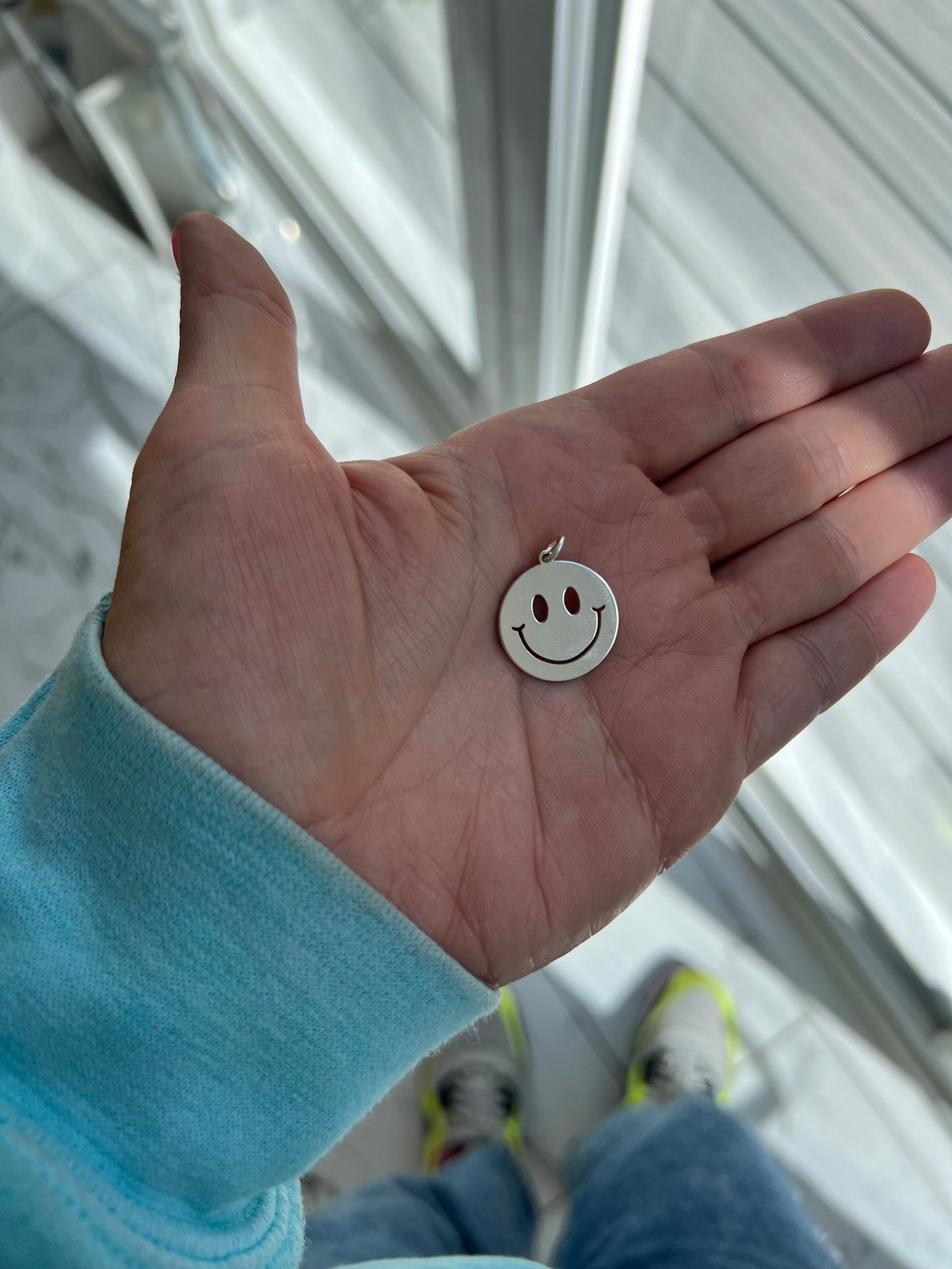 Sterling Silver Smiley Pendant