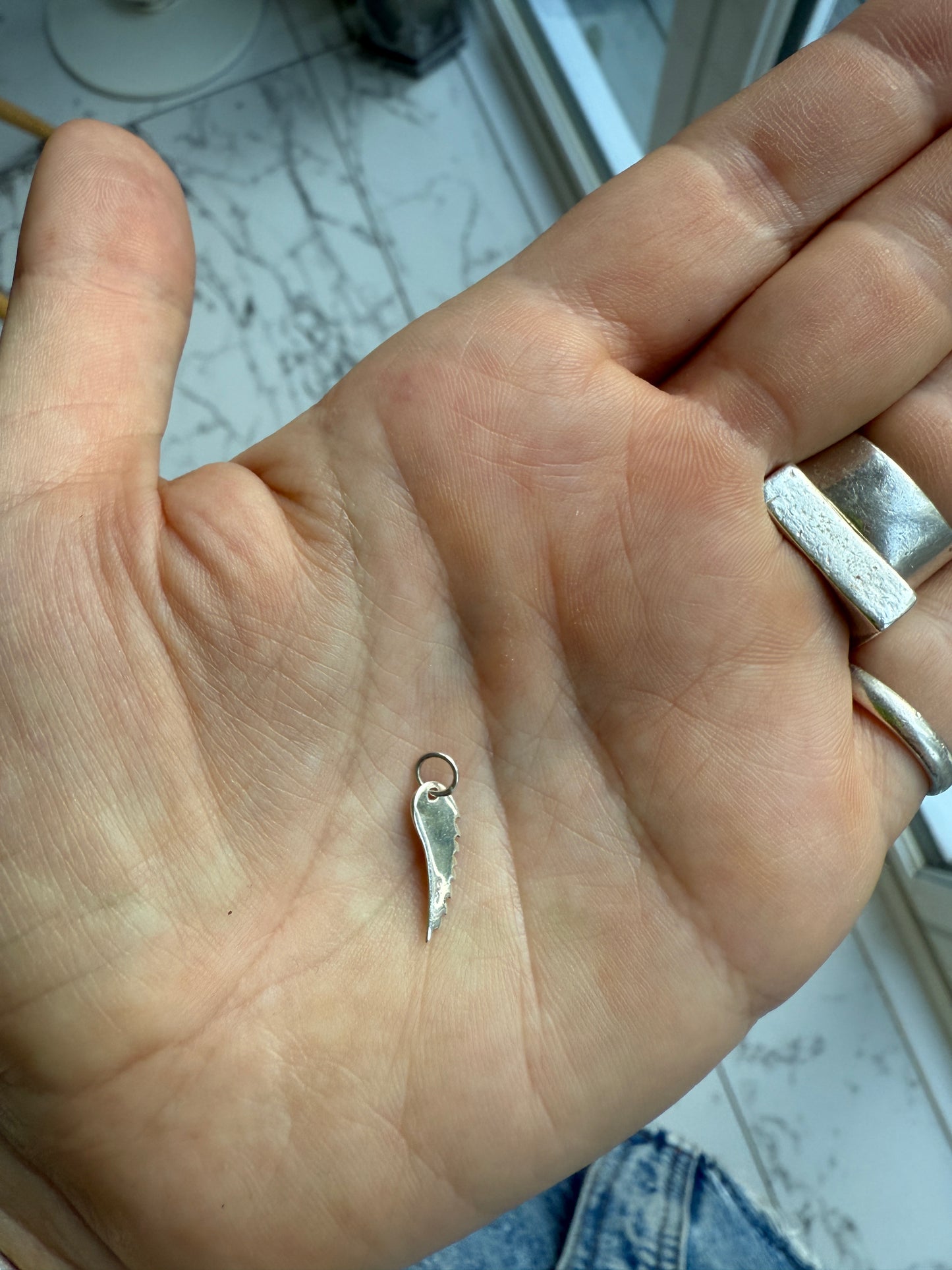 Sterling Silver Wing Charm