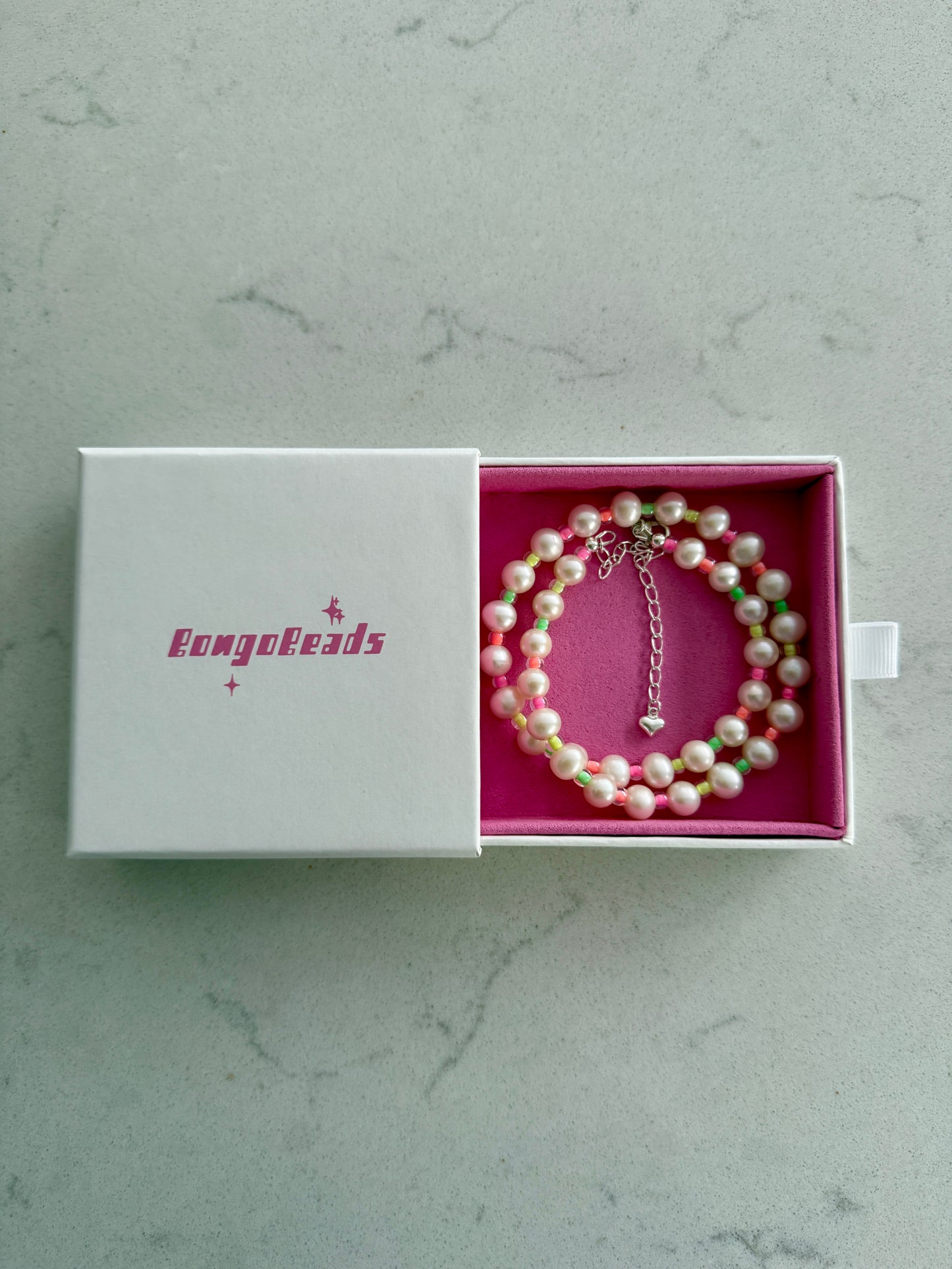 Neon Freshwater Pearl Necklace