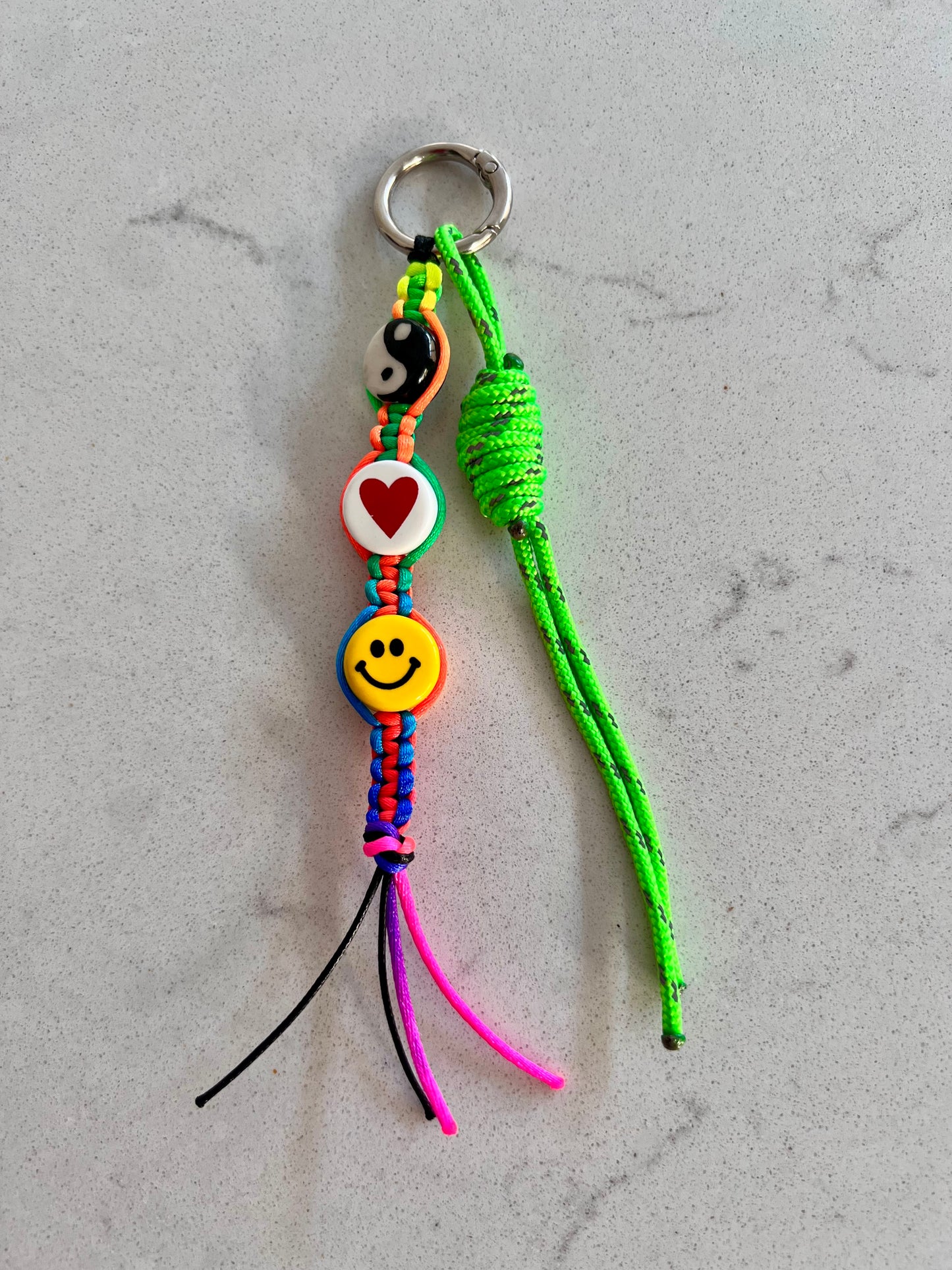 Peace, Love & Happiness Bag Charm 2