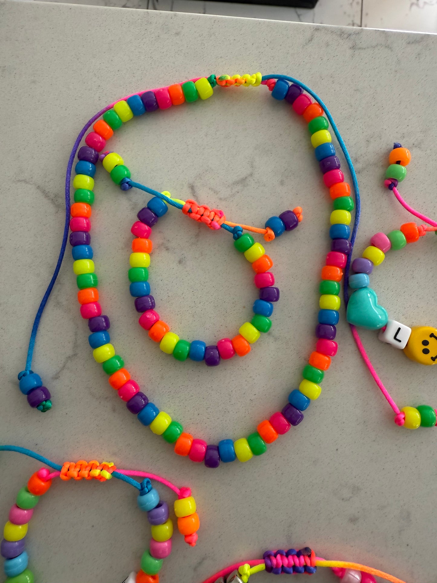 Neon Beaded Necklace 2.0