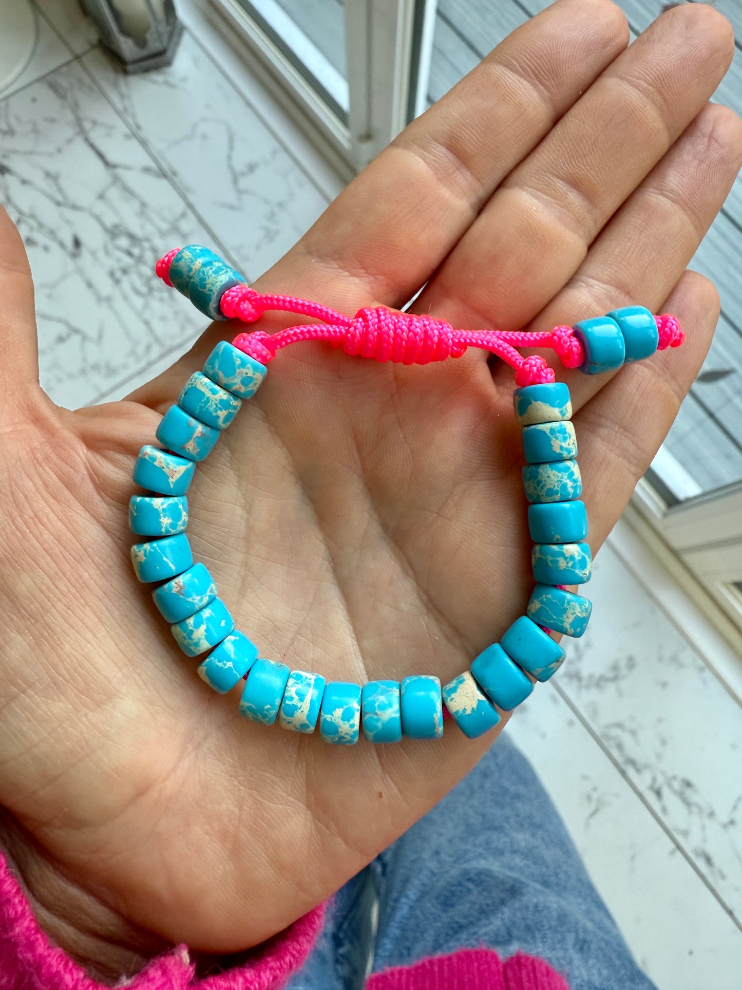 Blue Jasper Gemstone Bracelet