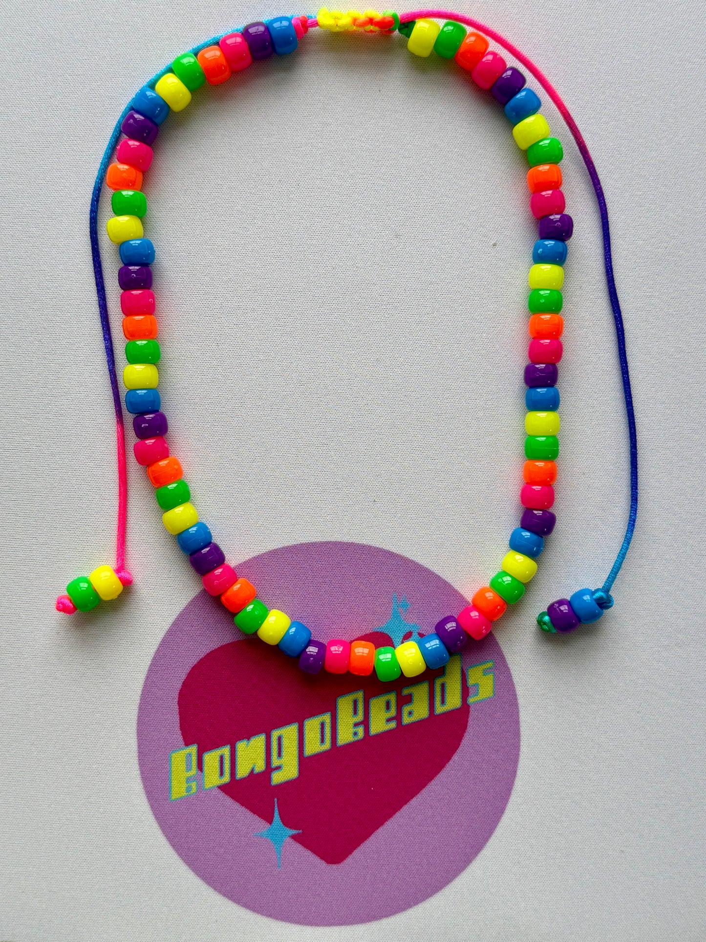 Neon Beaded Necklace 2.0