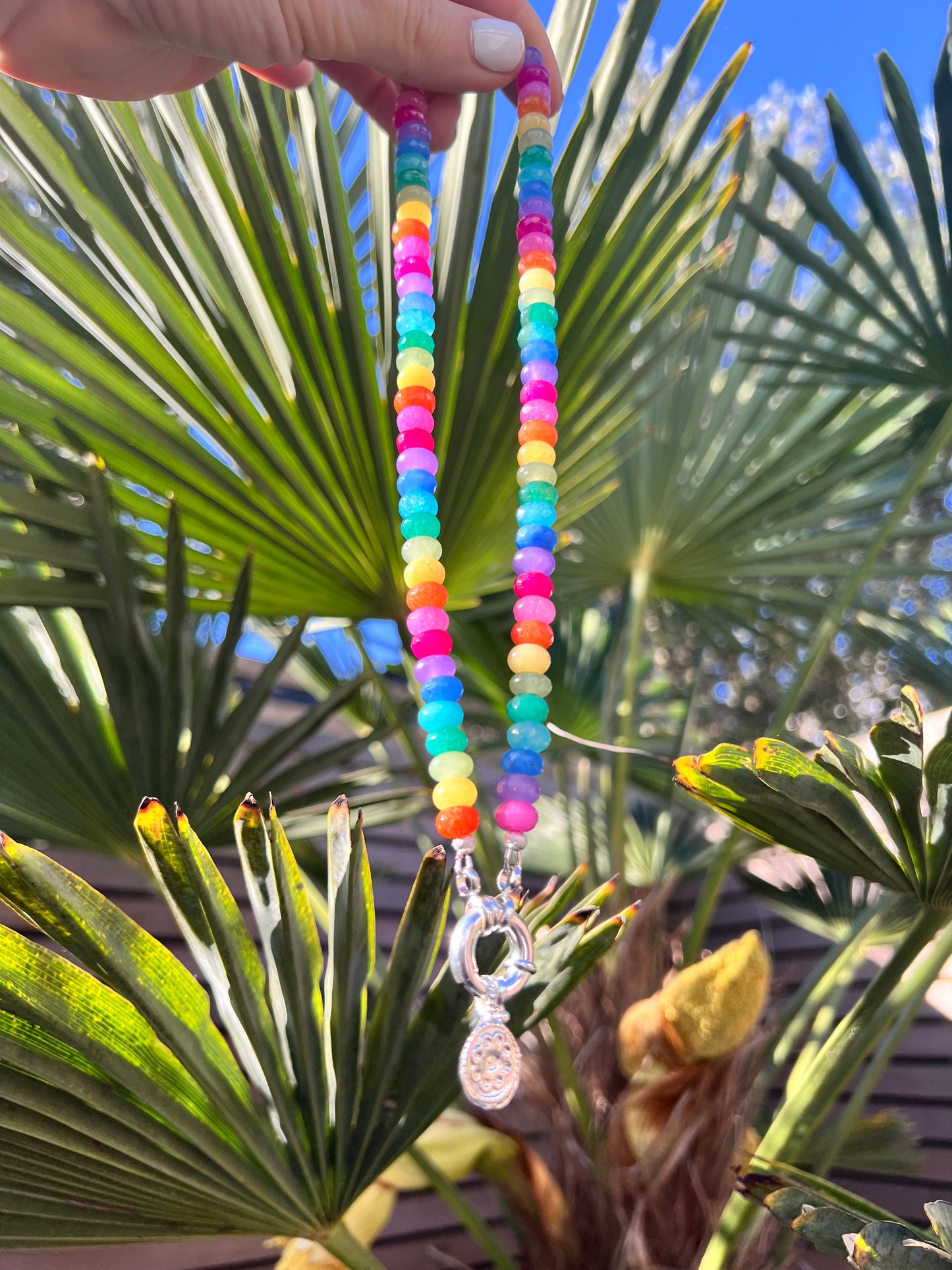 Disco Candy Gemstone Necklace