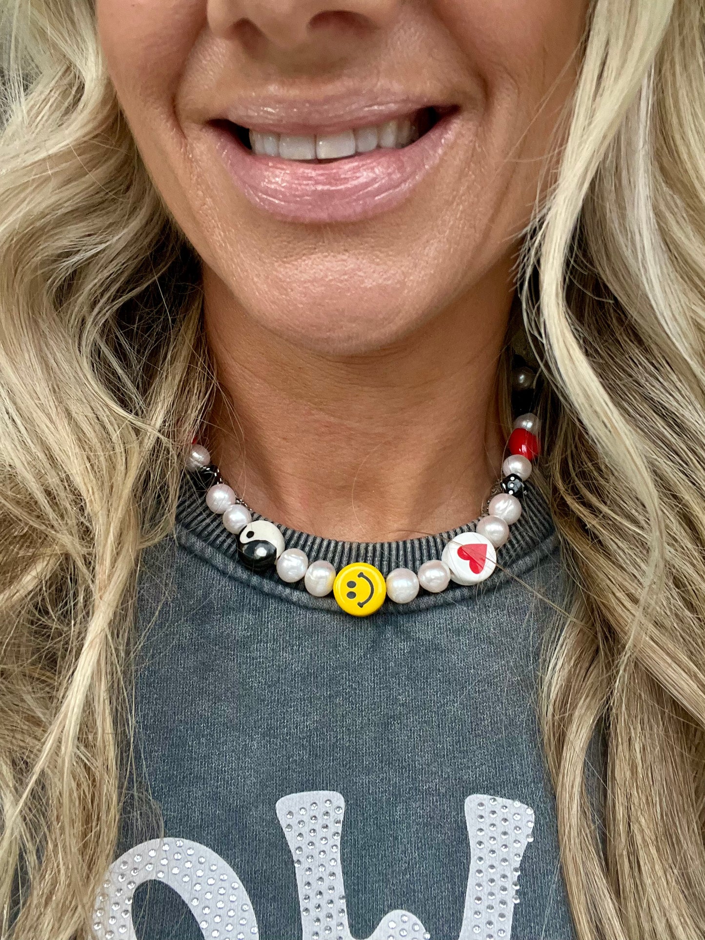 Love Peace & Happiness Necklace ❤️☮️🙂