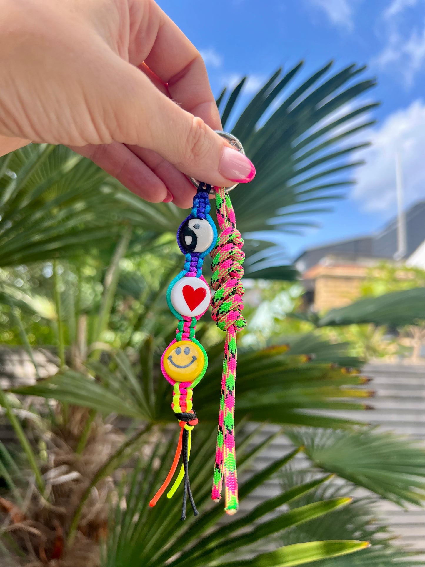 Peace, Love & Happiness Bag Charm 4