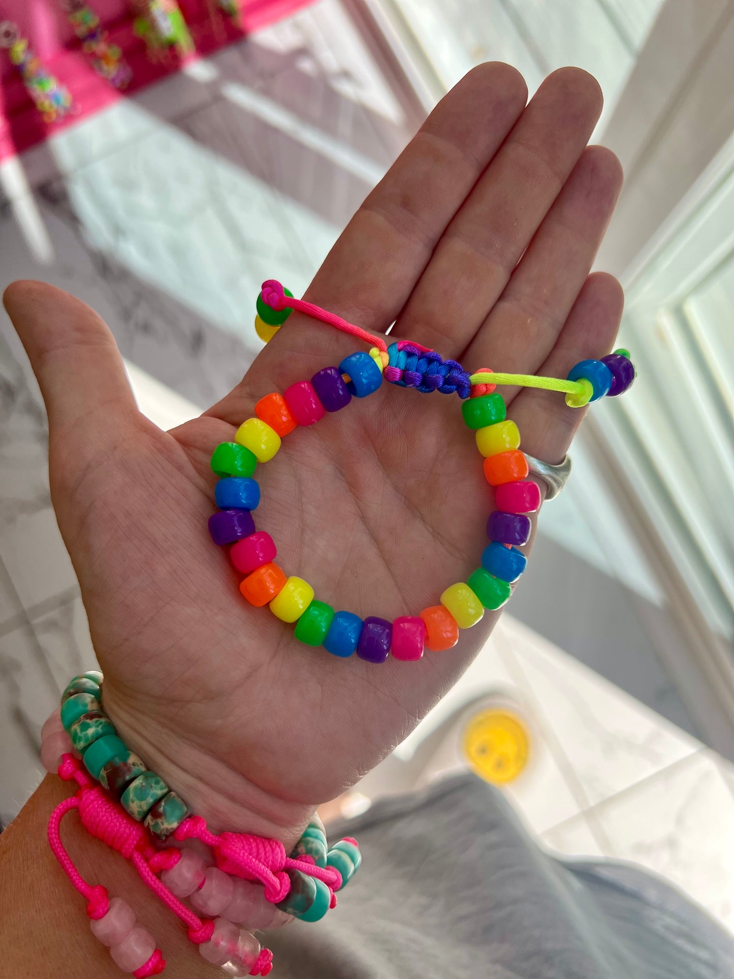 Neon Beaded Bracelet 2.0