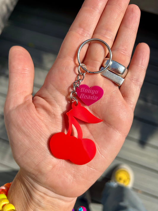 Cherry Key Ring