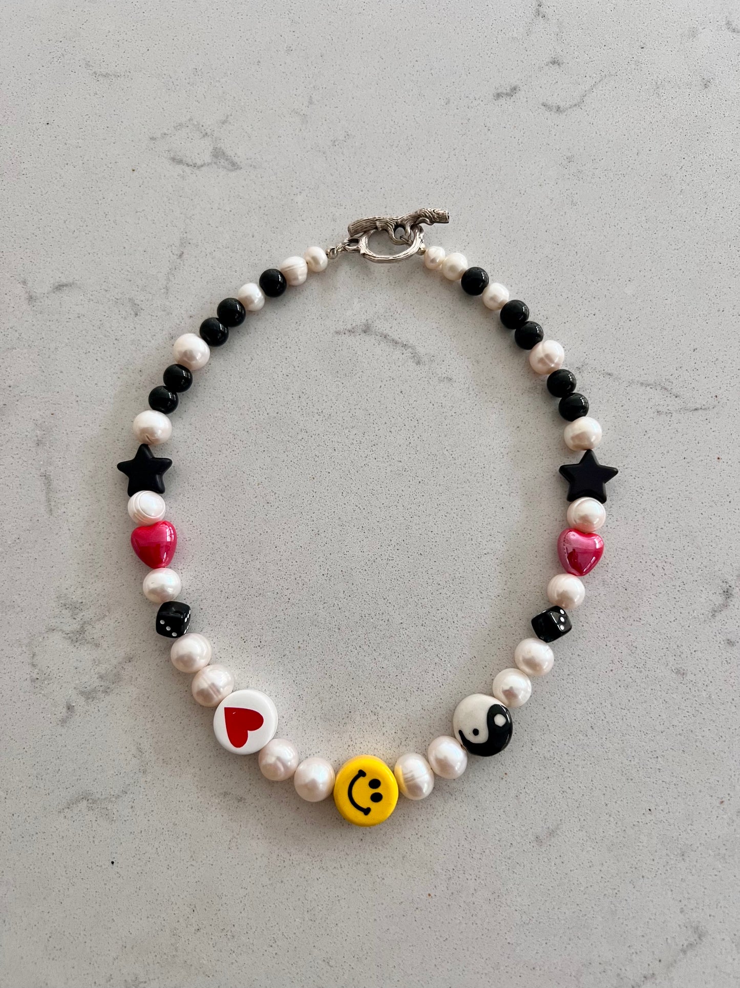 Love Peace & Happiness Necklace ❤️☮️🙂