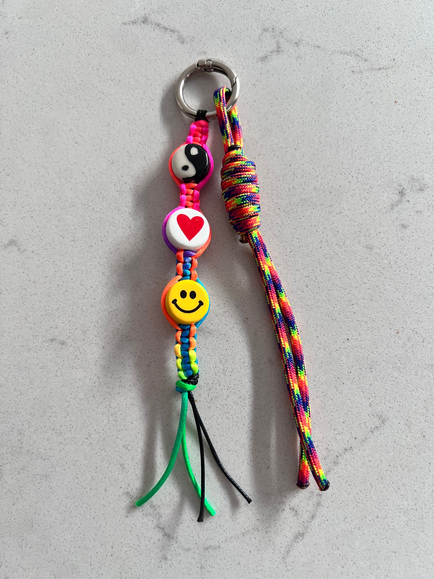 Peace, Love & Happiness Bag Charm 2