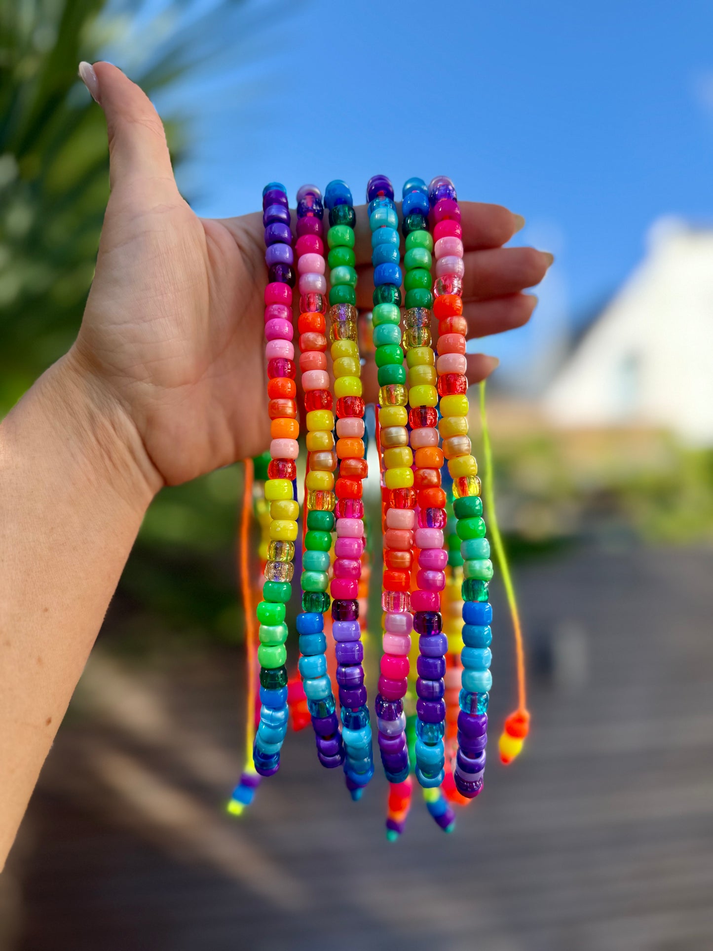 Rainbow Beaded Necklace 2.0