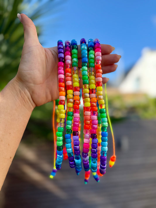 Rainbow Beaded Necklace 2.0