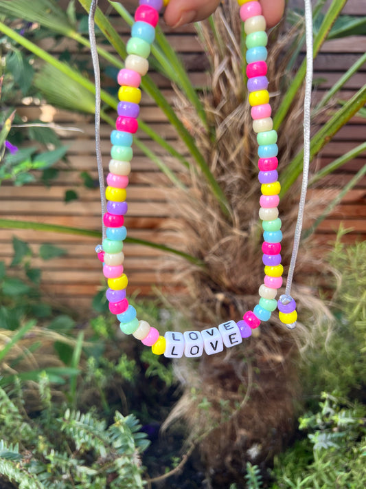 Pastel LOVE Necklace 📿🍭