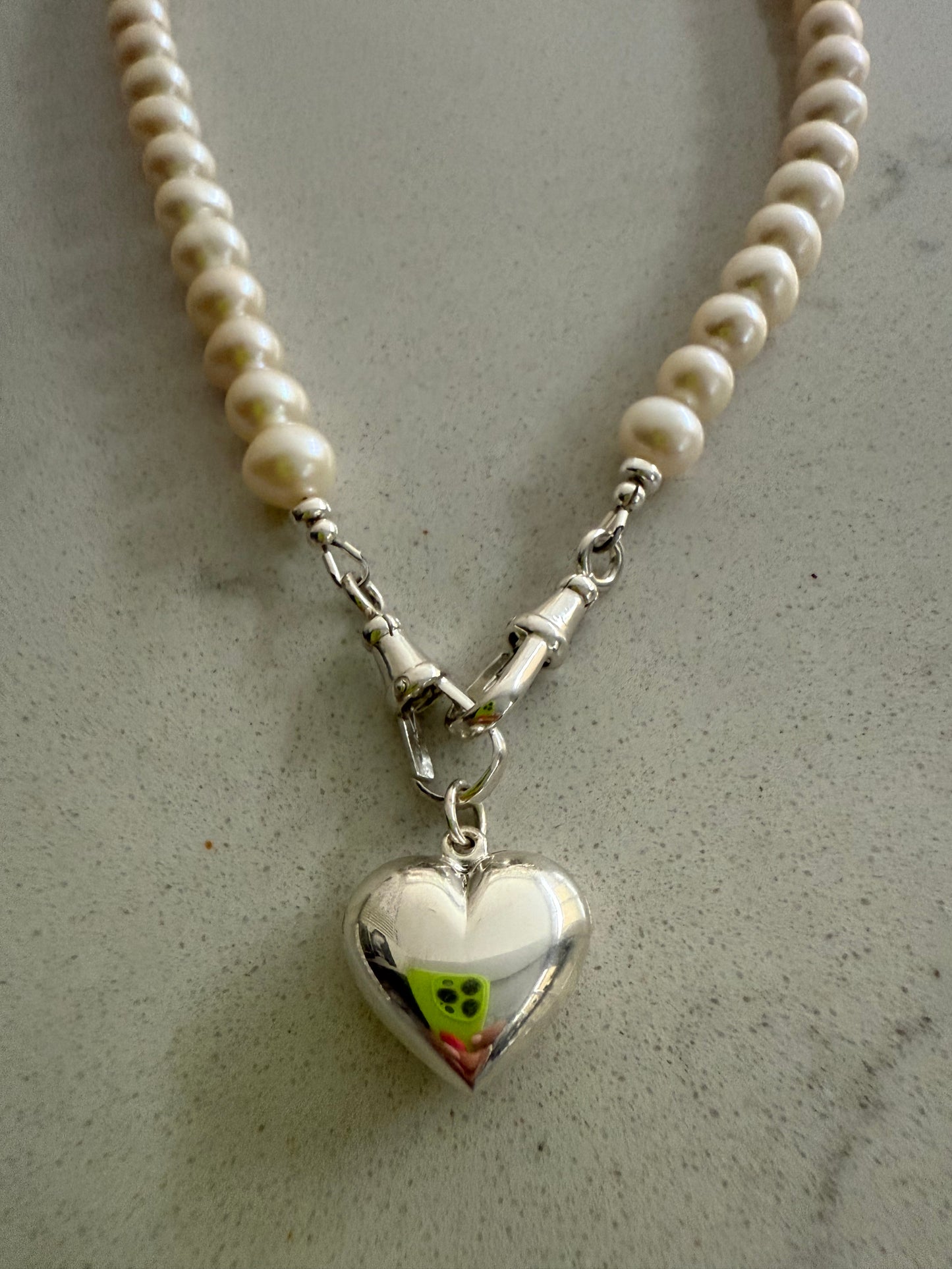 Pearl Necklace with Double Albert Clasp