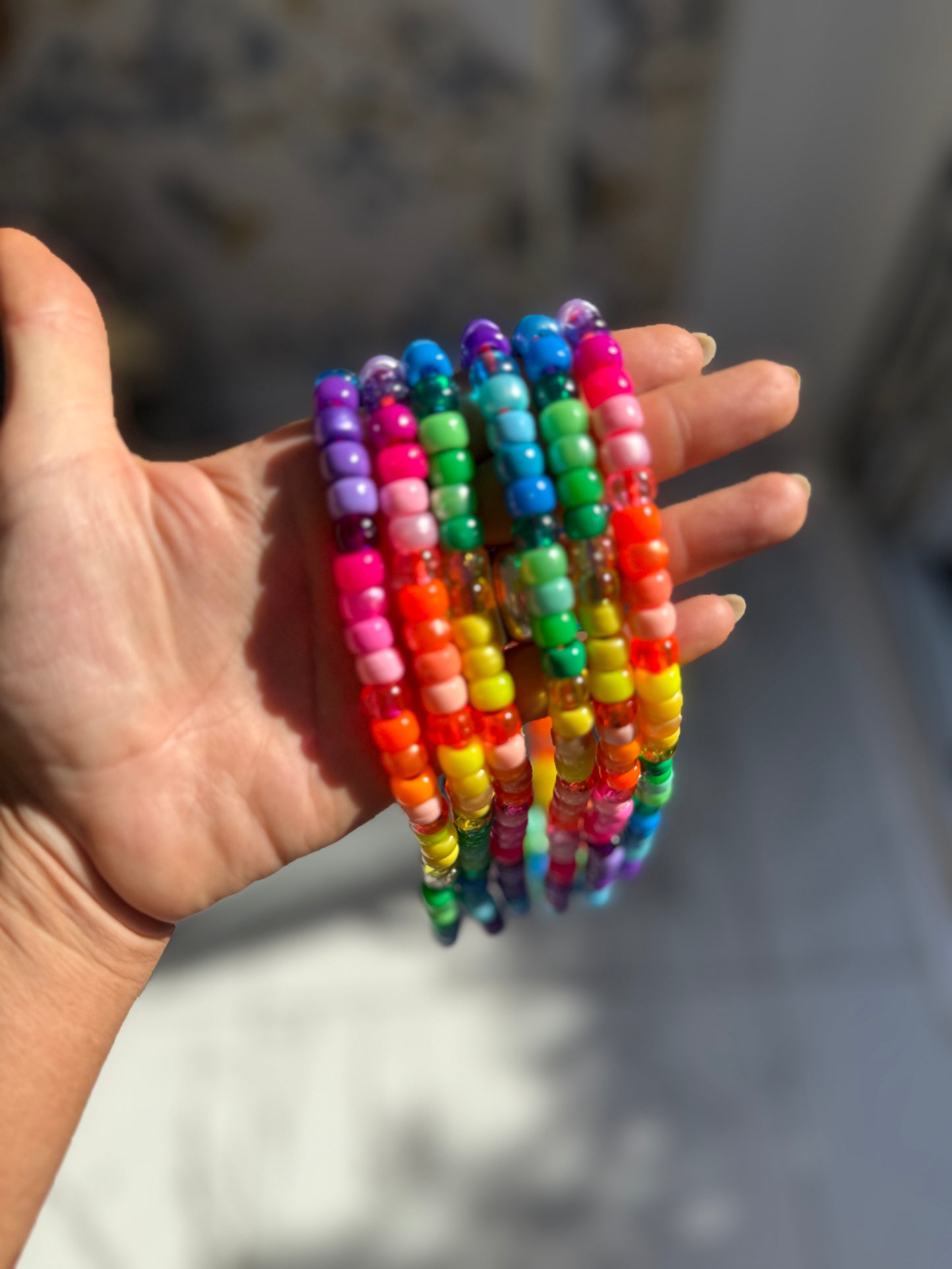 Rainbow Beaded Necklace 2.0