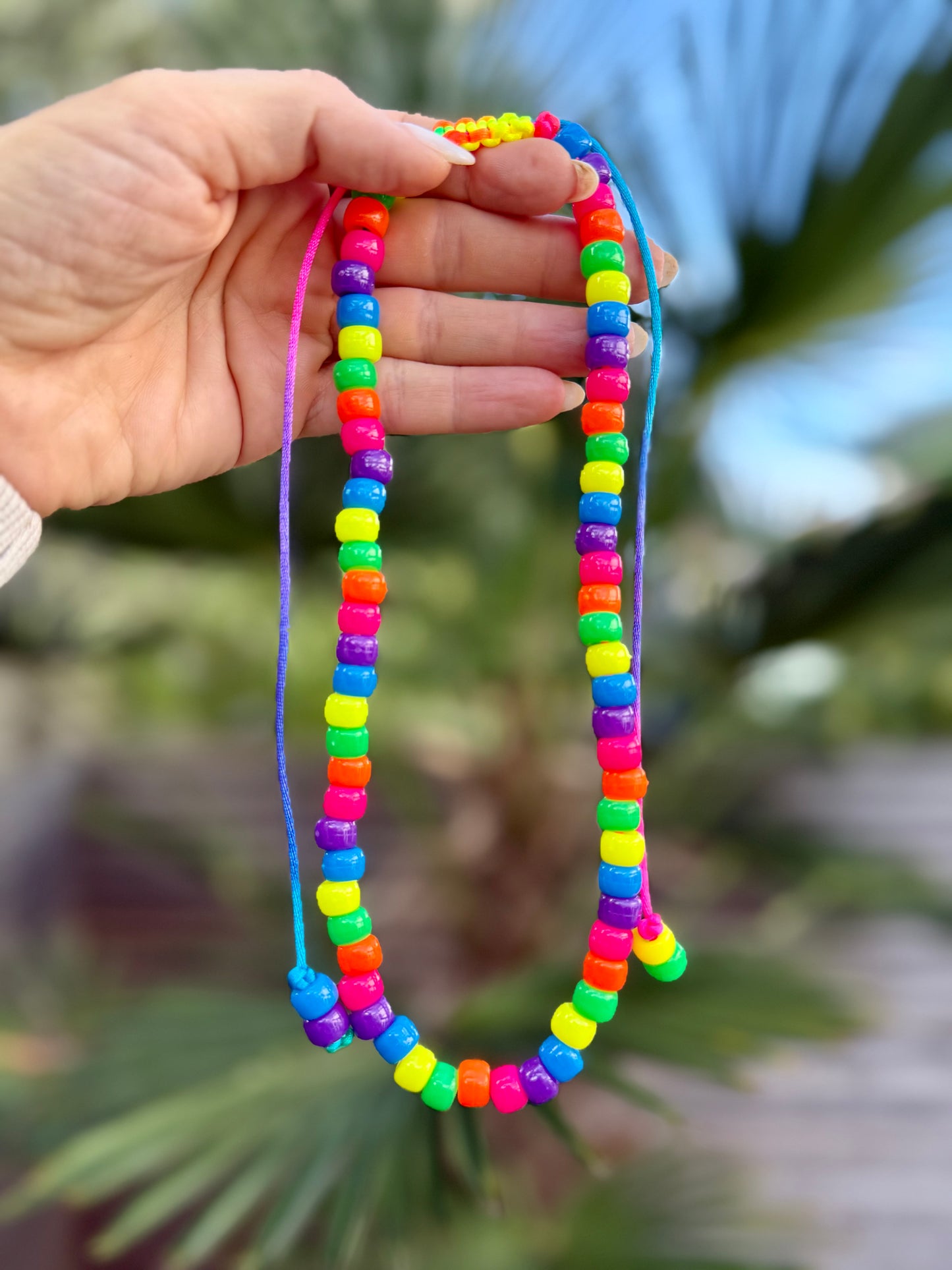 Neon Beaded Necklace 2.0