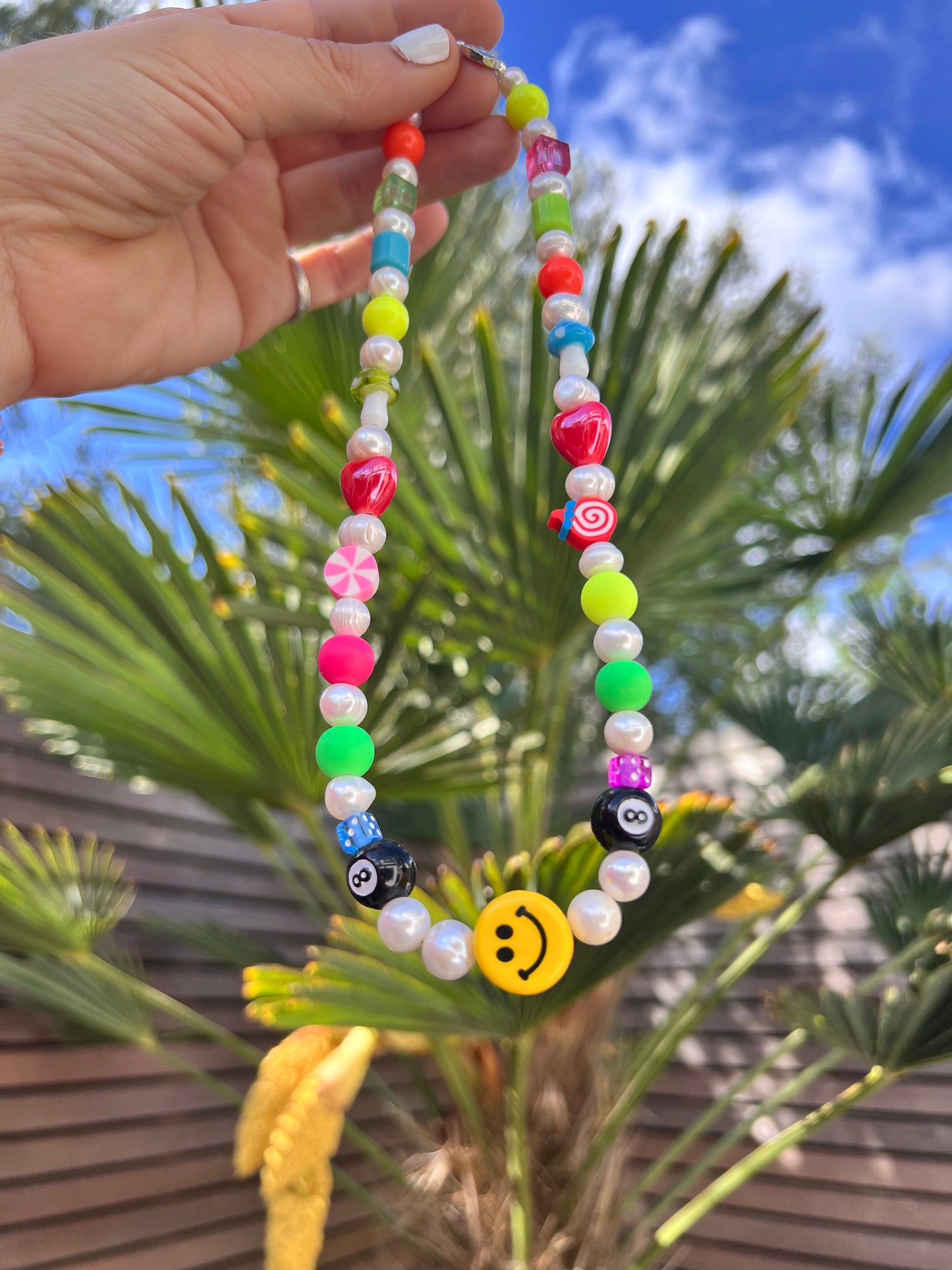 So Much Fun Necklace 🥳🎲🪩🍄