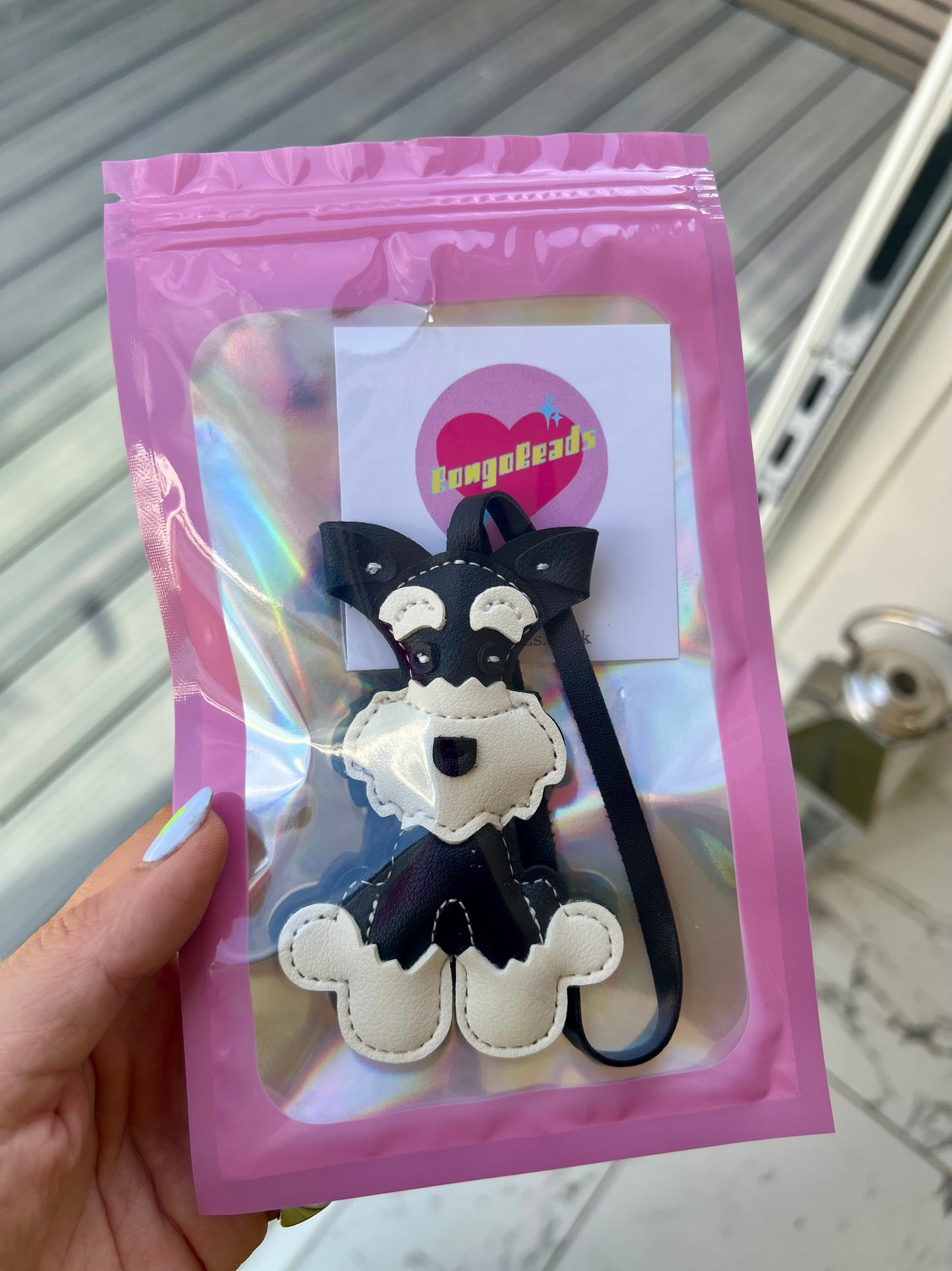 Black Schnauzer Bag Charm