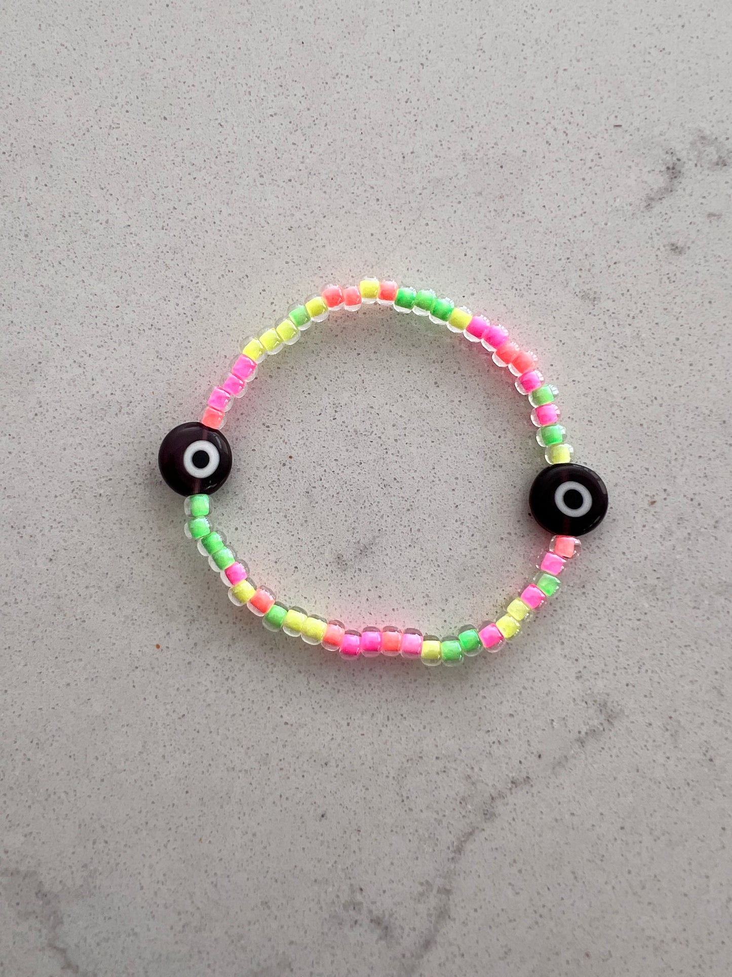 Neon Evil Eye Bracelet