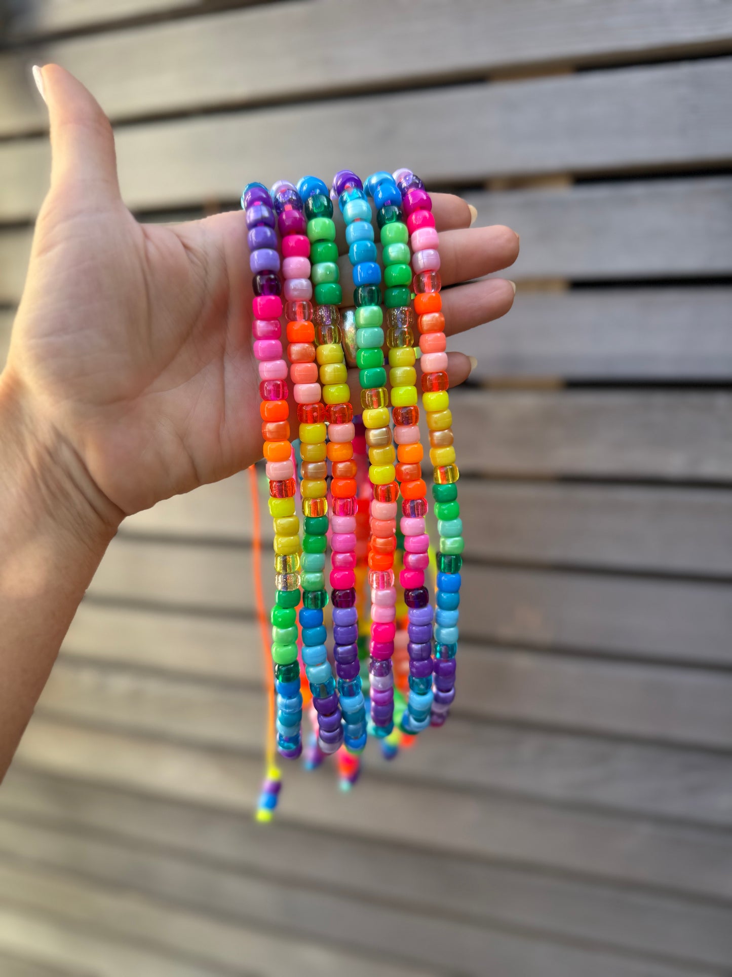 Rainbow Beaded Necklace 2.0