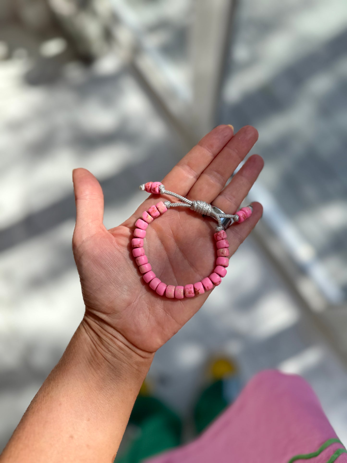 Pink Jasper Gemstone Bracelet