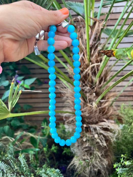 Blue Jade Semi-Precious Necklace 🩵💙