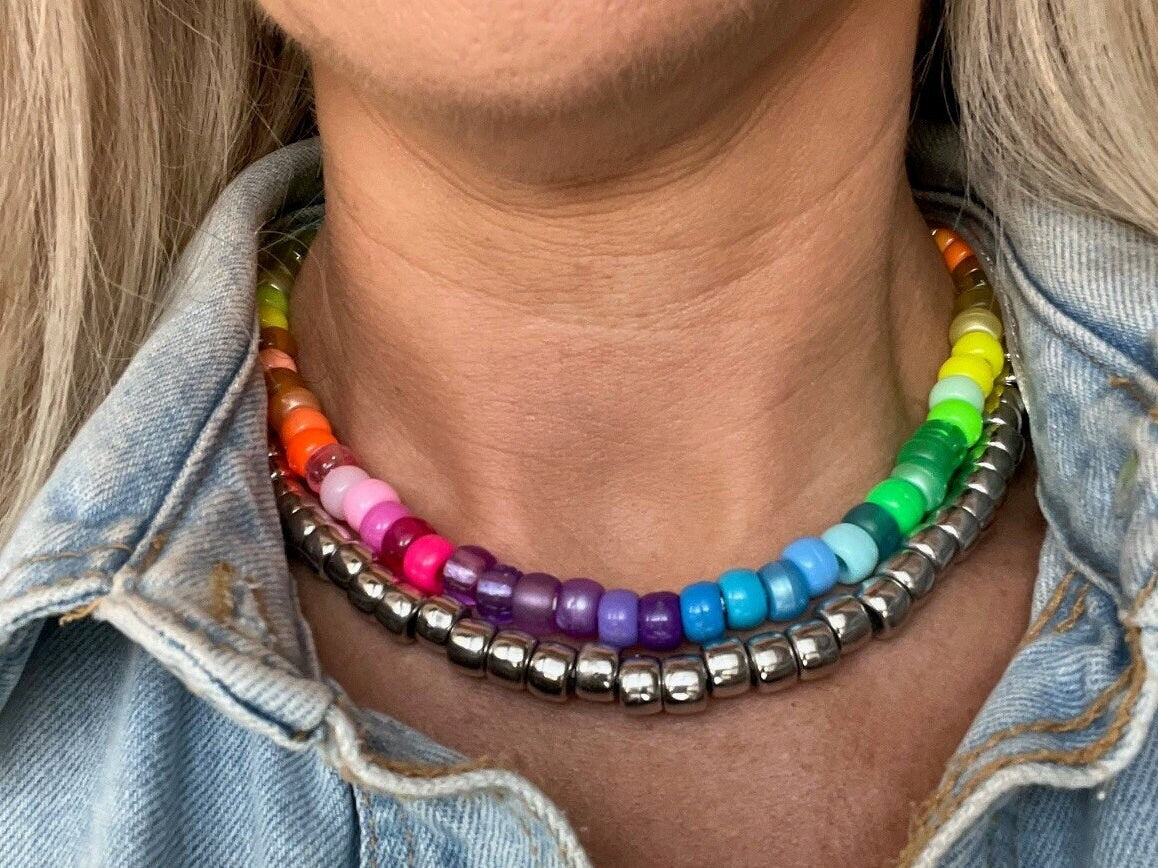 15-Minute DIY rainbow necklace for St. Patrick's Day
